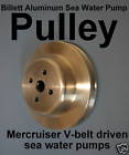 1335001 52822 Moore Performance Billet Pulley Sea Water Pump Mercruiser 717760967404