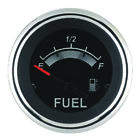67021p Sierra Marine Black Sterling Fuel Gauge Scratch Resistant Dome Glass