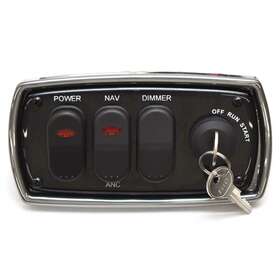 K-352-002 American Custom Products Boat Ignition Switch Panel 188085 6 1/2 X 3 1/4 Inch