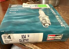 Ql87yc Champion Marine Spark Plug 934m / Pack Of 4