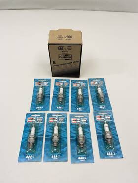 Ql6vc Champion Spark Plug 886-1 / Marine Set Of 8