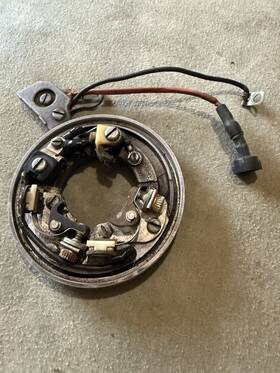 382752 Evinrude 68-71 Johnson 55-60hp Outboard Oem Points Plate Assembly