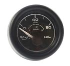 Gp7003 Faria Oil Pressure Gauge Marine Boat Black New