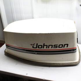35el79a Johnson 389418 Top Cowl Hood Engine Cover Off 1979 Seahorse 35hp Model#