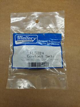 3915090 Mallory Marine Products Rl5314 Contact Set Mercury Omc Volvo Chris Craft