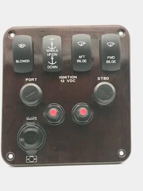 Mdt1878486 Maxum 2900se Twin Engine Ignition Panel With Blower Windless Bilge Pump Switches