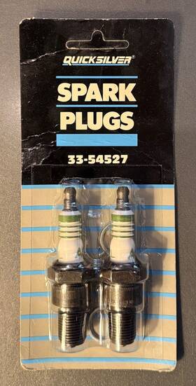 33-54527 Mercury Quicksilver Set Of 2 Spark Plugs For Mercruiser - Ac R44xl