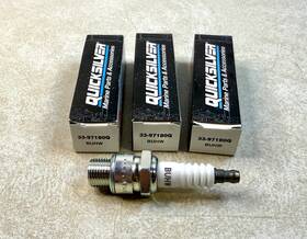 33-97180q Mercury Quicksilver Set Of 3 Spark Plugs And Ngk #buhw