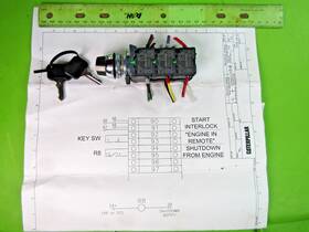 800f-x10 Omc Ignition Switch For Series 3 Cat Model 3516 Marine Diesel Engine 2 Keys 14 Wires