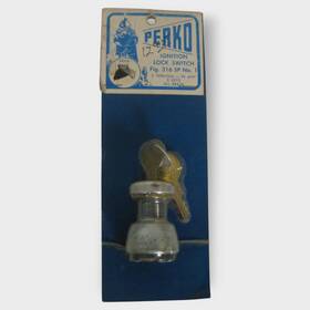 316-1 Perko Ignition Lock Switch 2 Terminal 30 Amp Keys All Brass New