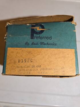 Preferred 1352c Distributor Cap Chevrolet Marine Engine Nos