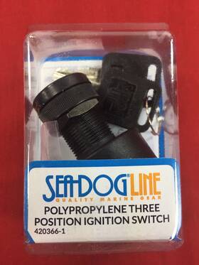 420366-1 Seadog Line Ignition Switch Inboard Boat Marine Off On Start 3 Position