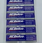 New Genuine Gm Acdelco Double Platinum Spark Plugs 41-902 Set Of 6. Fixed Price $54.43.