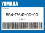 Yamaha Genuine V-belt 5B4-17641-00-00. Fixed Price $134.68.