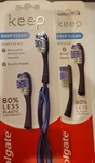 Colgate Keep Manual Starter Kit &refills 2 Brush Heads Each Total 4 *brand New. Fixed Price $26.99.