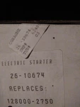 Rotary Genuine Part 10674 Electric Starter For Honda Replaces. Fixed Price $50.00.