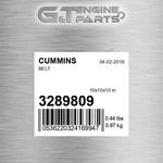 3289809 Belt Fits Cummins (surplus Open Box). Fixed Price $88.13.