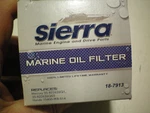 Sierra #18-7913 Marine Oil Filter, Free Freight. Fixed Price $14.95.