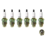 6PCS Ngk BU8H 6431 Non-resistor Spark Plug Pre-gapped Set Fits Mercury & Mariner. Fixed Price $37.95.