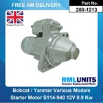 Starter Moto For Yanmar S114-940 119125-77010 119125-77011 119125-77012. Fixed Price $151.66.