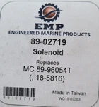 Emp 89-02719 Solenoid, Replaces Mc 89-96051T. Fixed Price $22.85.