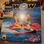 Wow Super Sub 1-2 Rider Towable Tube & Heavy-duty Cover Molded Seat Hook. Fixed Price $49.99.