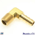 1/4" Barb X Brass 90 Male Npt Elbow 139-4B Mettleair Factory New!. Fixed Price $8.29.