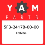 5FB-2417B-00-00 Yamaha Emblem 5FB2417B0000, New Genuine Oem Part. Fixed Price $51.61.