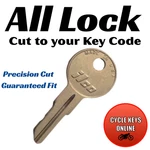 All Lock Boat Storage Compartment Keys Cut Codes PK500A-PK749A. Fixed Price $7.99.