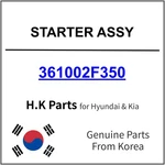 Genuine Hyundai Starter Motor 36100-2F350 For Grandeur. Fixed Price $330.99.