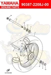 Yamaha COLLAR(4NK) 90387-2208J-00 Oem New. Fixed Price $29.15.