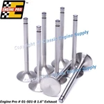 Engine Pro Sb Chevy Stainless Steel Exhaust Valve Set 1.6" 4.910". Fixed Price $71.22.