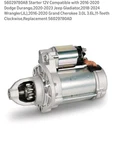 56029780AB Starter 12V Compatible With 2016-2020 Dodge Durango. Fixed Price $89.99.