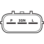 Alternator For Yanmar Engine Marine 6LP-STE 1997 On 1-2458-01ND; 400-52033. Fixed Price $169.58.