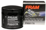 Fram PH6017A Spin-on Full-flow Oil Filter For Motorcycles Stock, Black. Fixed Price $17.58.
