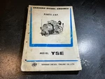 Yanmar Model Marine Diesel Engine Parts Catalog YSE8G/L YSE12G/L. Fixed Price $36.19.