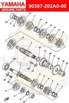 Yamaha Collar (3V3) 90387-202A0-00 Oem New. Fixed Price $19.00.