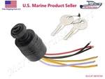Mercury Outboard Push-to-choke Ignition Key Switch 6 Wire MP41070-2. Fixed Price $23.99.