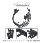84-863656A1 009 For 5.0 5.7 6.2 383 377 350 V8 Engines Marine Ignition Wire Set. Fixed Price $32.75.