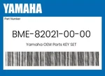 Yamaha Genuine Key Set BME-82021-00-00. Fixed Price $38.08.