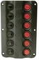 Switch Panel Led Molded Black Plastic Seachoice 12331 6 W/breakers Light. Fixed Price $51.65.