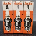 3X Autolite 685 Sprak Plugs New Replaces R44TX, RBL8-6, ARF4-6. Fixed Price $11.99.