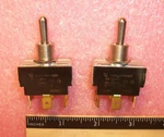 Qty (2) 2219R Carling Momentary Toggle Switches Dpdt-n.o. 10A/250VAC, 15A/250VAC. Fixed Price $9.99.