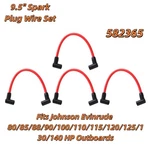 9.5" Spark Plug Wire Set Fits Johnson Evinrude 80 85 90 115 120 140 Hp V4 582365. Fixed Price $13.59.