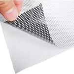 24X78 Sides Oneway Perforated Black Vinyl Privacy Adhesive Glass Wrap Roll. Fixed Price $18.50.