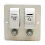 Powerquest Boat Rocker Switch Panel White Aluminum. Fixed Price $40.18.