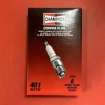 Champion RS12YC Copper Plus Spark Plugs #401 (pack Of 6). Fixed Price $16.99.