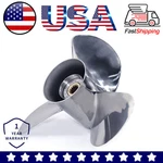Stainless Steel Outboard Propeller 13 1/4X17 For Johnson Evinrude 40-140HP Rh. Fixed Price $258.00.