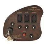 Rinker Boat Ignition Switch Panel 41094 7 1/2 X 6 5/8 Dark Woodgrain. Fixed Price $102.80.