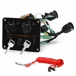 Boat Dual Engine Key Switch Panel Set Twin For Yamaha Outboard 6K182570. Fixed Price $109.00.
